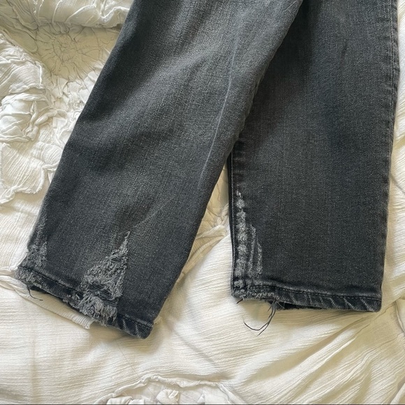 Moussy VINTAGE Velma Black-wash Distressed Skinny Jeans In Light Black 28 - Picture 10 of 11